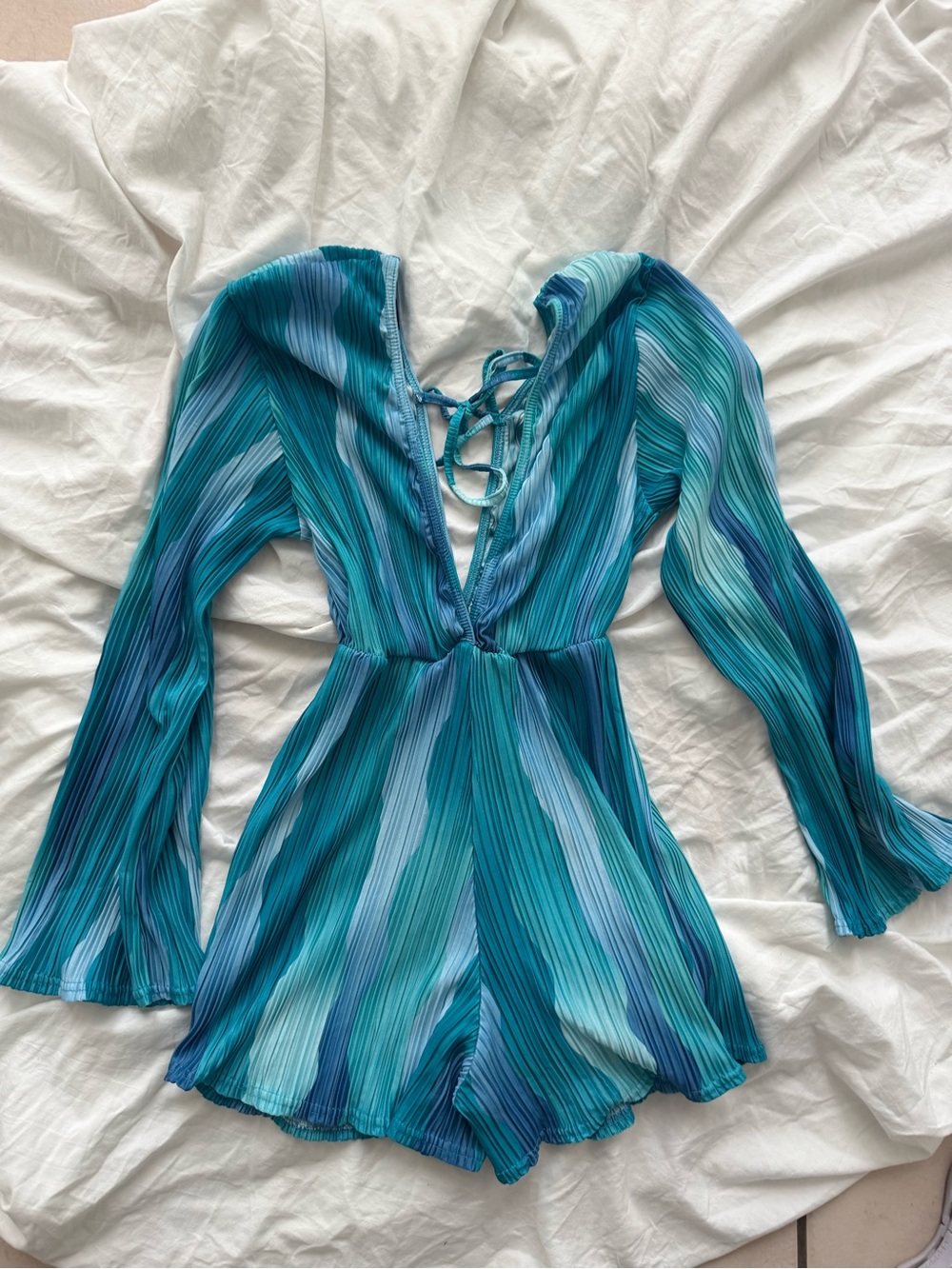 Blue PLT Romper